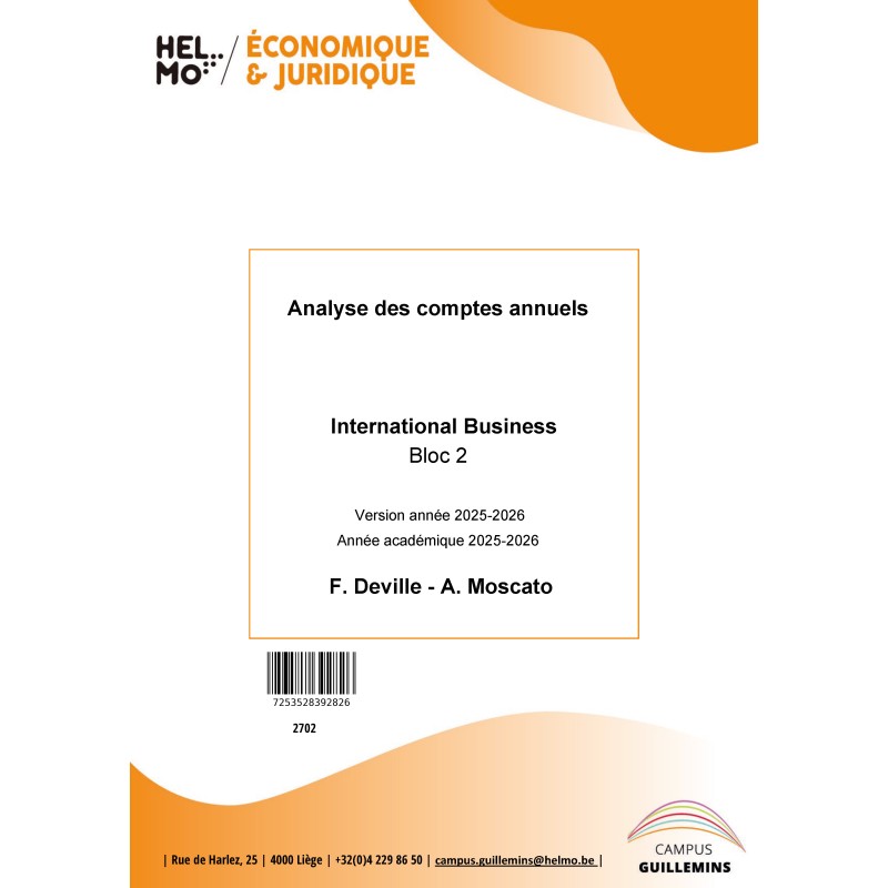 2702 Analyse des comptes annuels