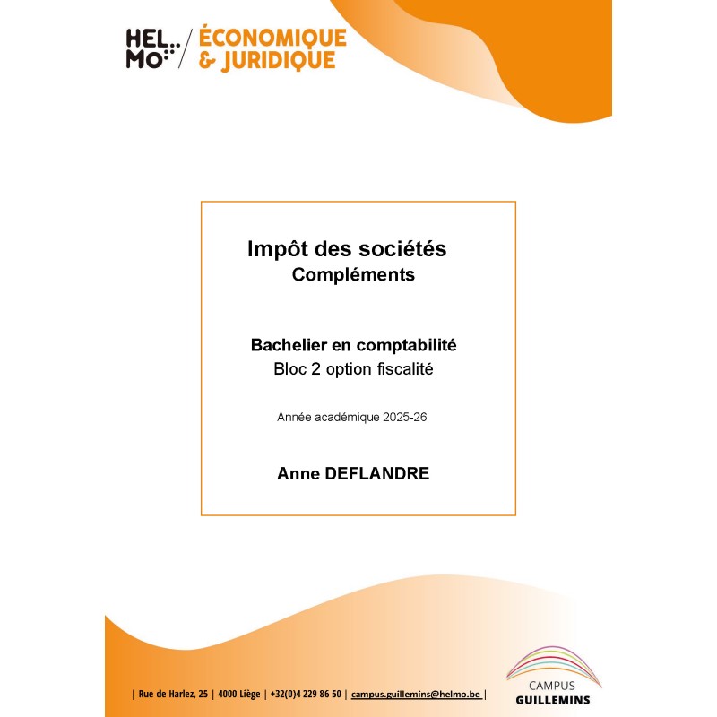 2115 Impôt des sociétés Compléments